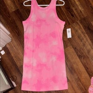 Old Navy Pink Tie-Dye Kids Casual Dress